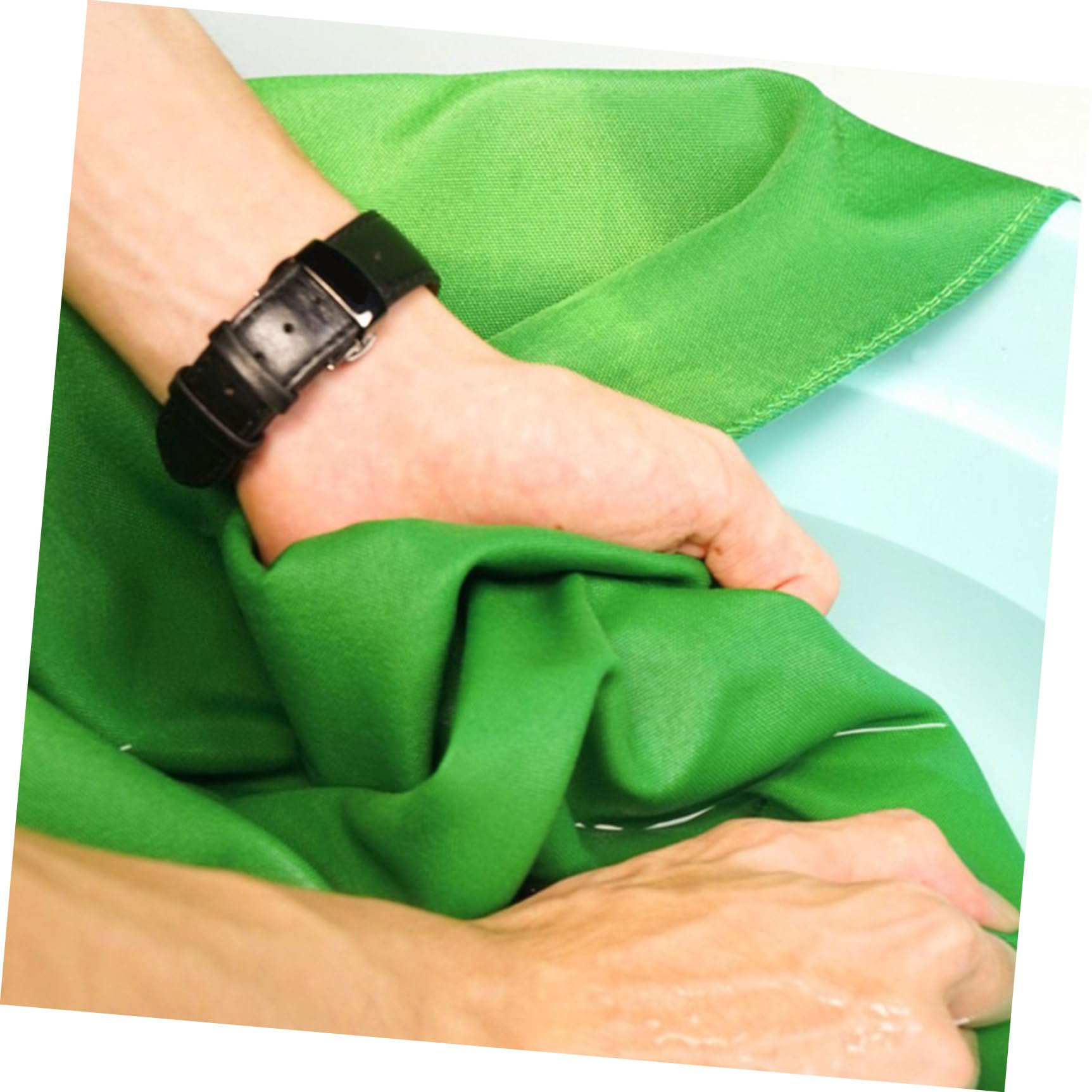 Artibetter Fondo de Fotografía Verde de 2.1x1.6m de Tela Muselina Lavable para Grabación y Tutoriales de Belleza Función de Posprocesamiento Mate