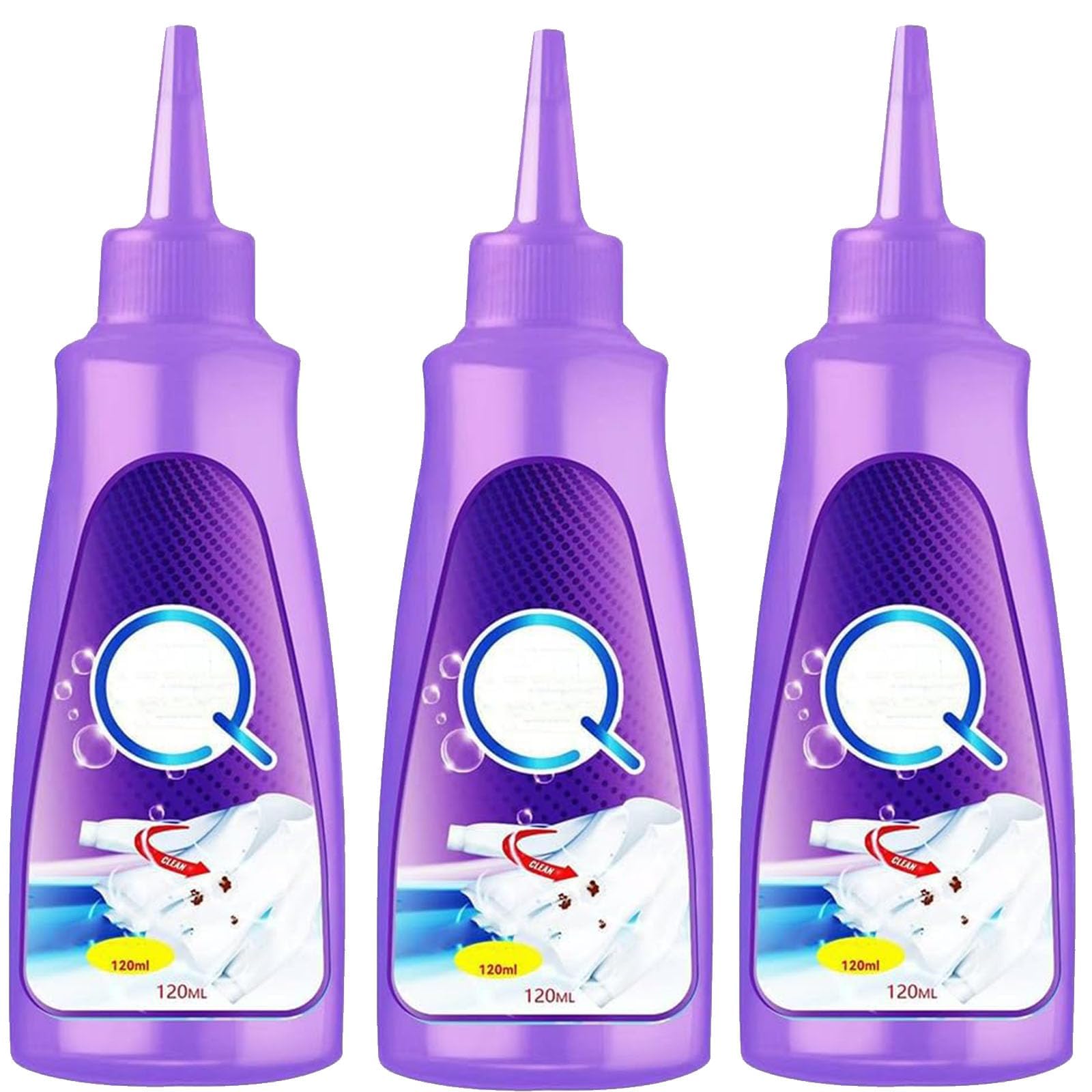 Stain Remover for Clothes,2025 New White Shirt Garment Stubborn Stain Cleaner Oil Remover, Active Enzyme Laundry Clothing Stain Remover Collar Stain Removal Spray (3)