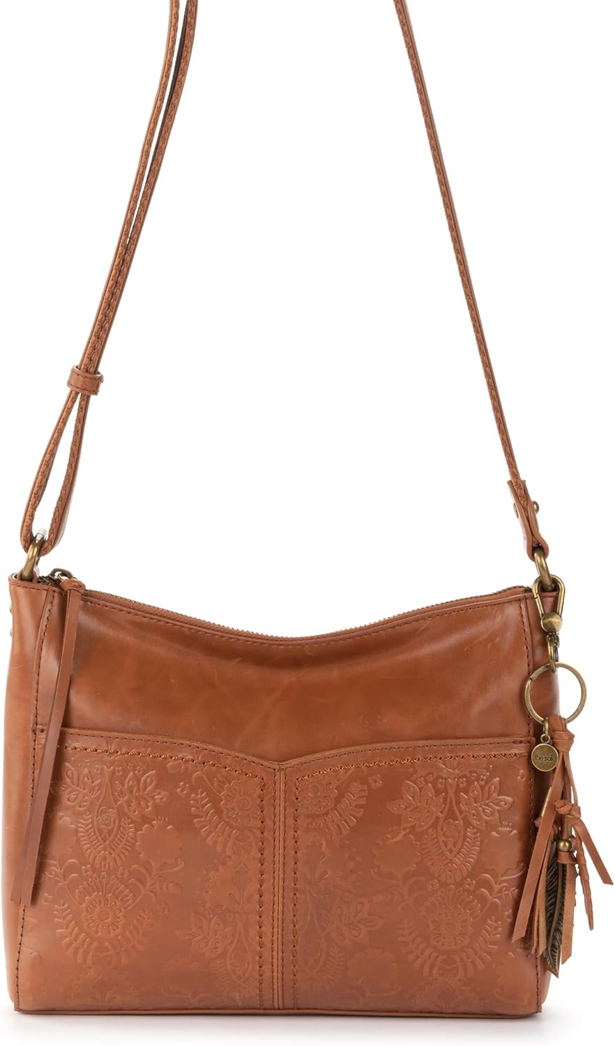 The Sak Alameda Leather Crossbody Purse - Leather Women's Handbag for Everyday & Travel - Cross Body Bag With Zipper - Image 6