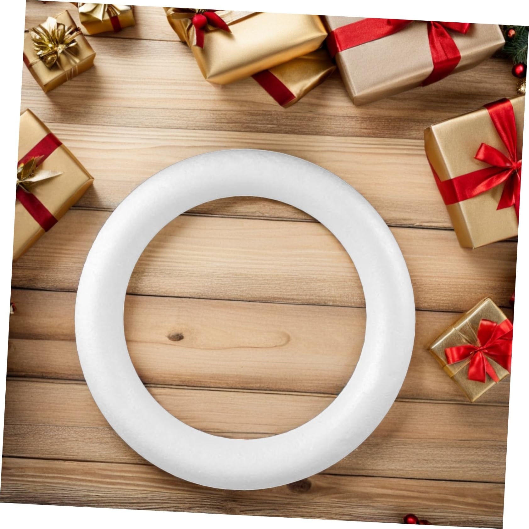 Alipis 3pièces Kit De Cercles Ronds Mousse pour Couronnes De Décoration Intérieure De Noël Supports De Couronnes pour Loisirs Créatifs Et Décoration De Maison