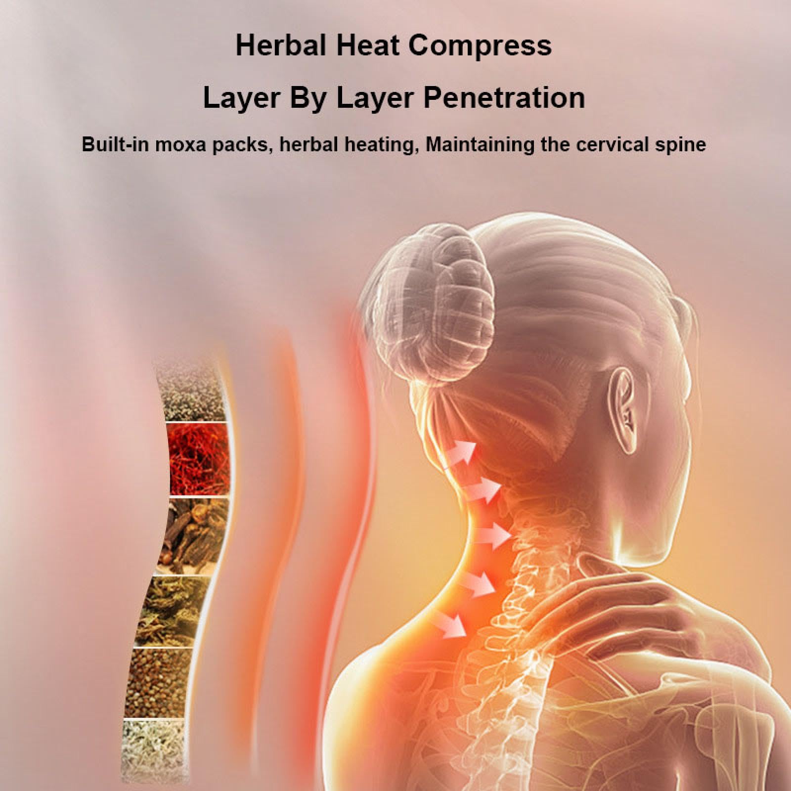 Moxibustion Nackenkissen Hot Compress Halswirbelsäule Kissen zum Schutz der starken Wirbel zum Schlafen Weiches Memory Foam Kissen Schlafen Spezial Zylinder Akupunktur und Moxibustion Kissen