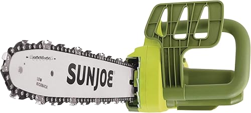 Sun Joe SWJ599E - Motosierra eléctrica de mano de 14 pulgadas y 9 amperios con baja caída