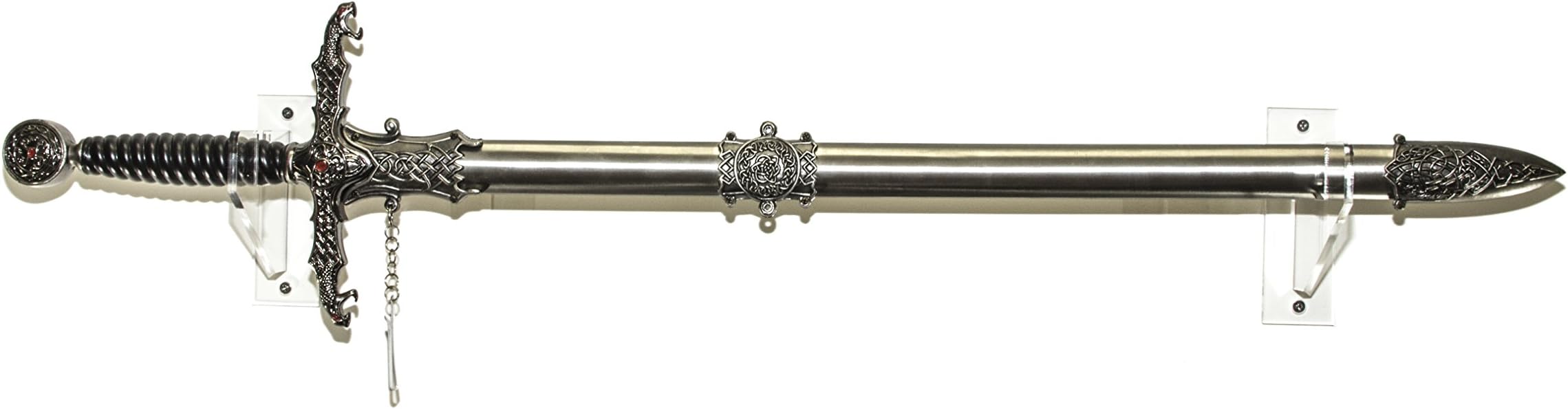 Clear Wall Mounts and Table Stands for Swords