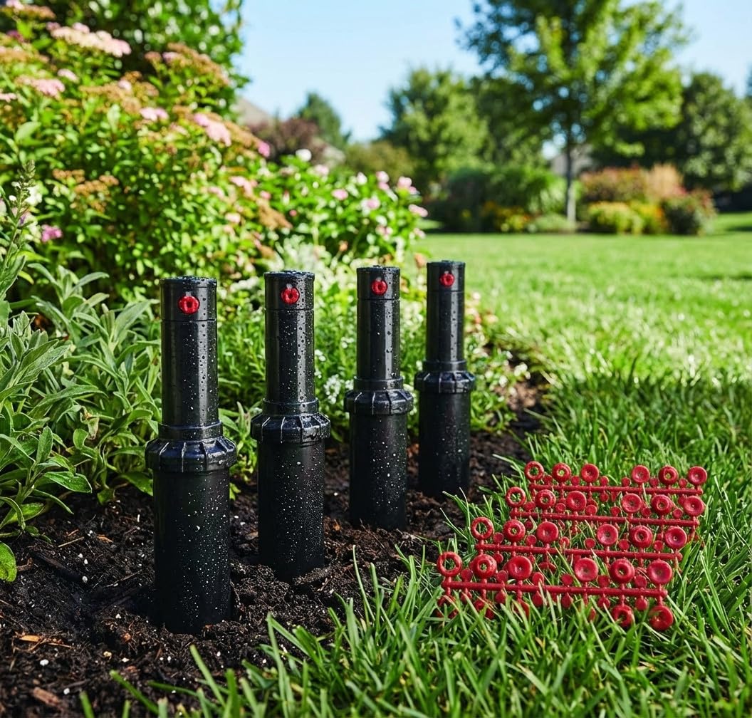 Suinga 5 stück Sprinkler Hunter PGP ADJ Rasensprenger, Reichweite 6,4 bis 15,8 m, Gewinde 3/4 Zoll