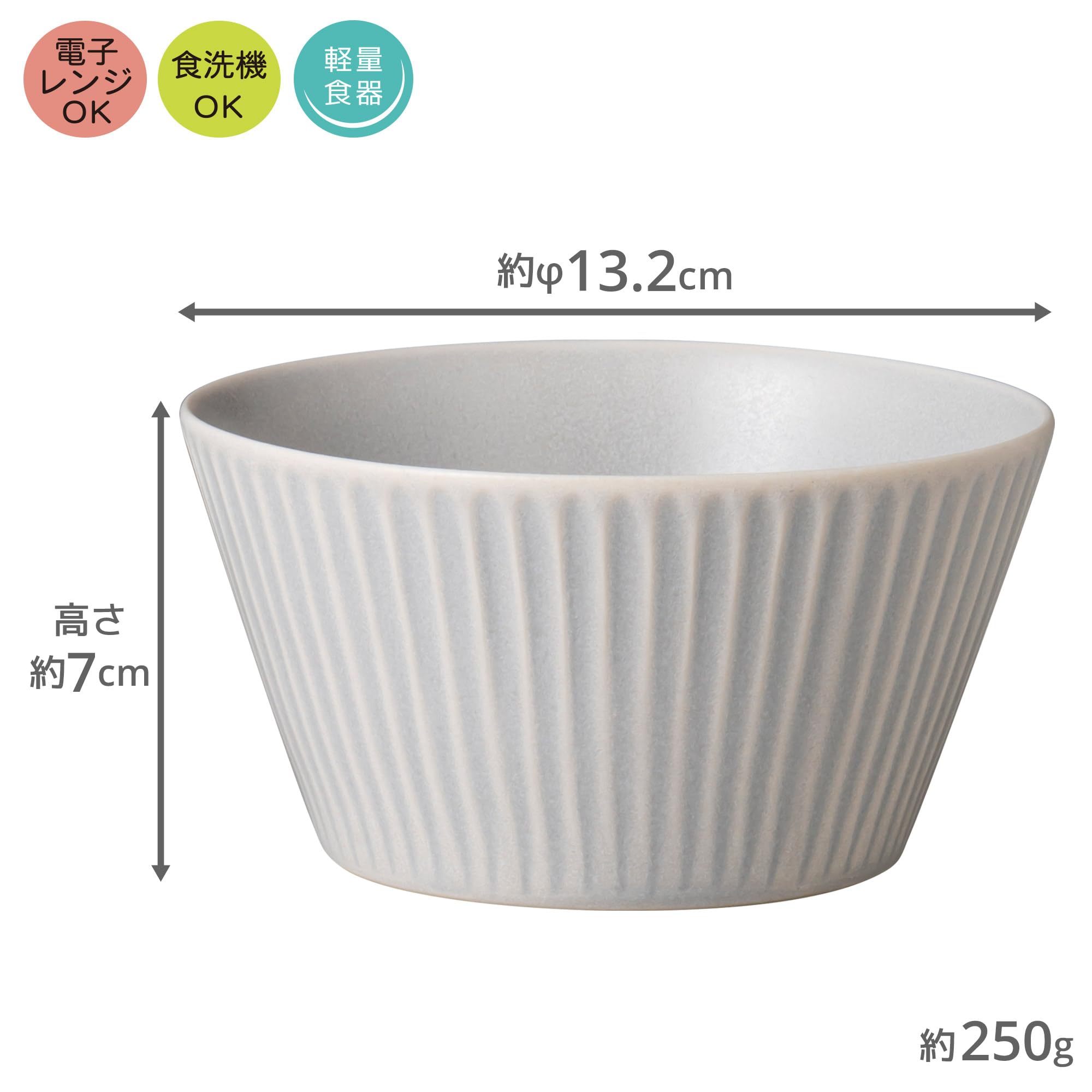 Amazon.co.jp: 小倉陶器 ザ・ヴェセル ボウル L 中鉢 軽量 13cm 電子 