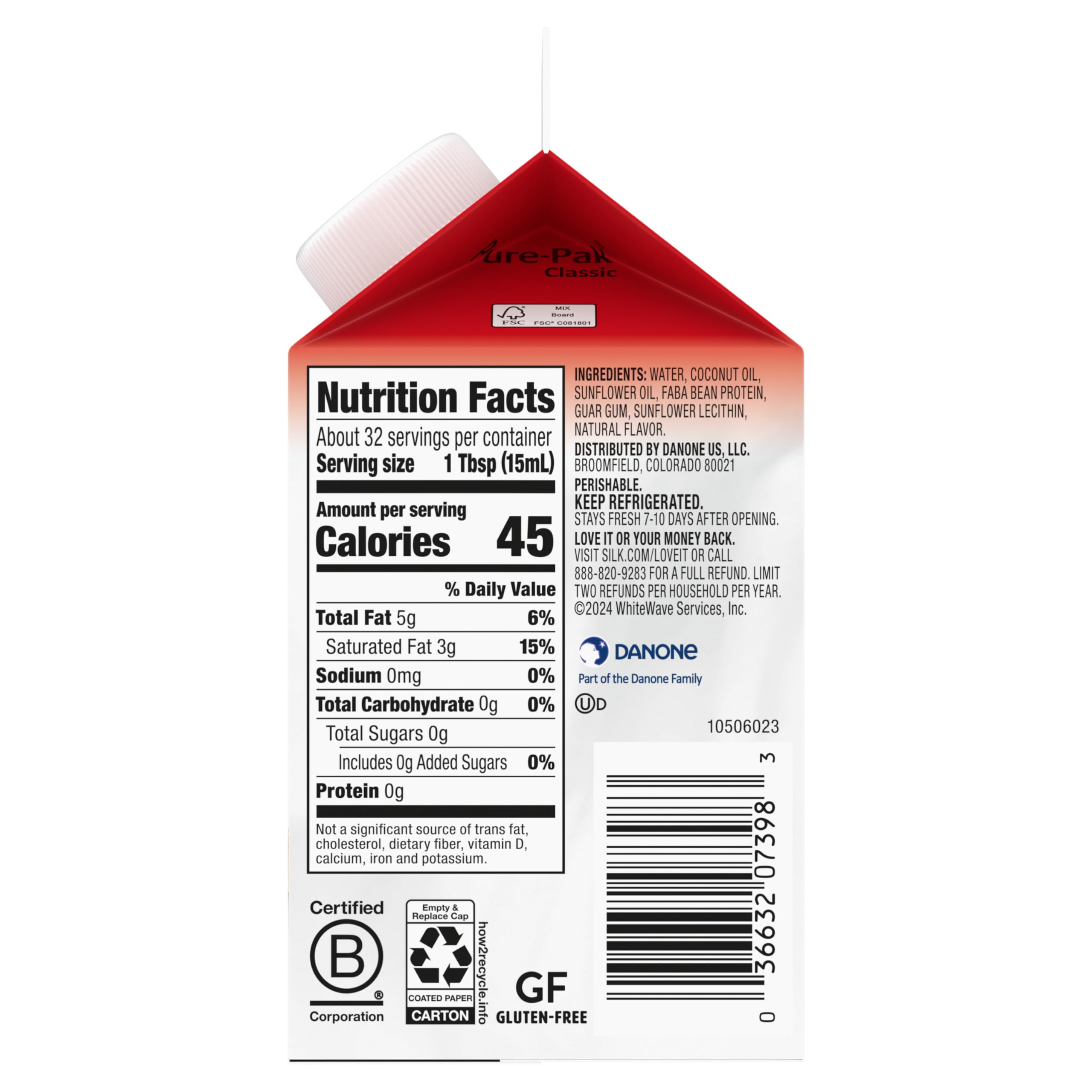 Silk Heavy Whipping Cream Alternative Smooth Lusciously Creamy Dairy Free and Gluten Free Vegan Heavy Whipping Cream Substitute — view 3