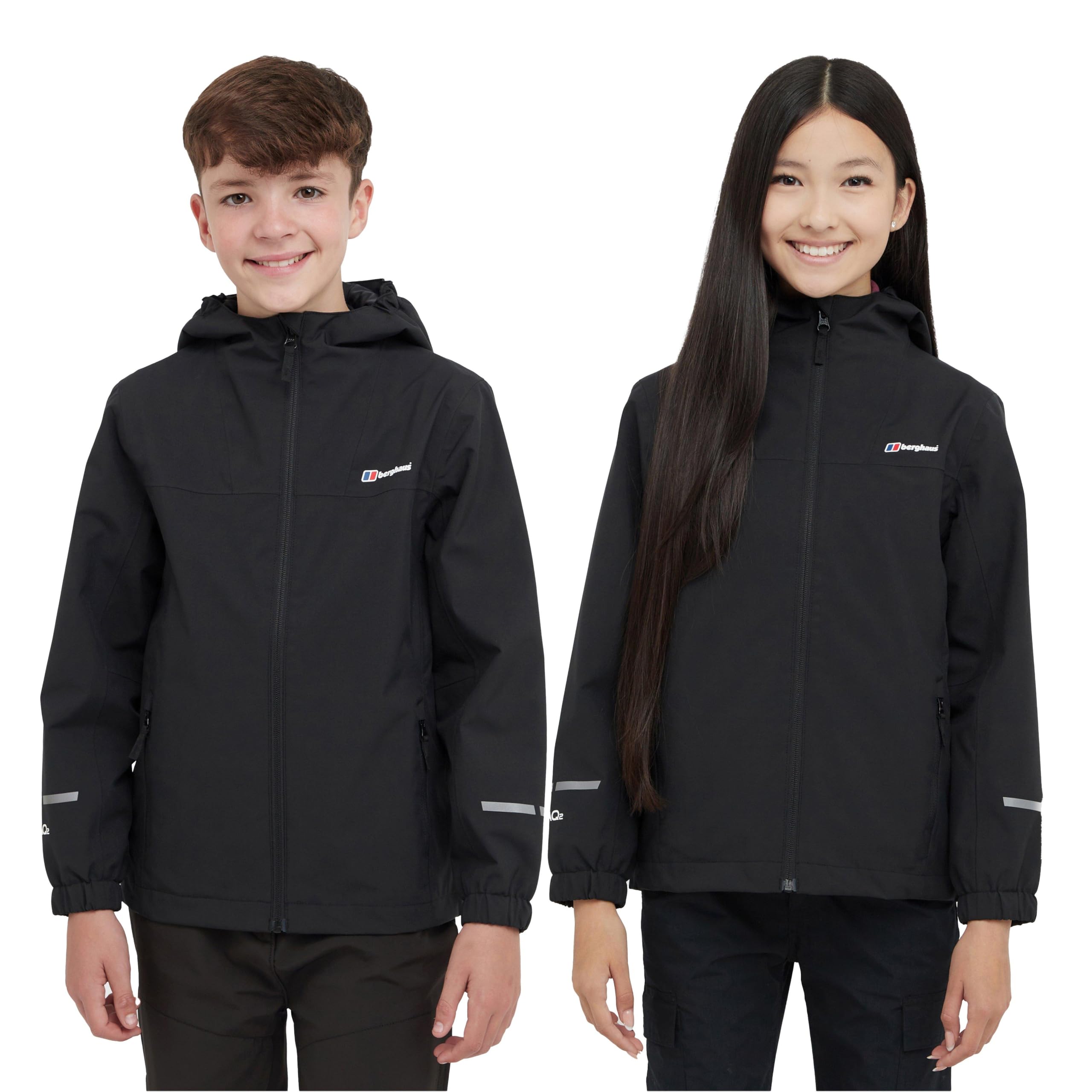 Berghaus Kids' Linton Waterproof Jacket Black 11-12Y