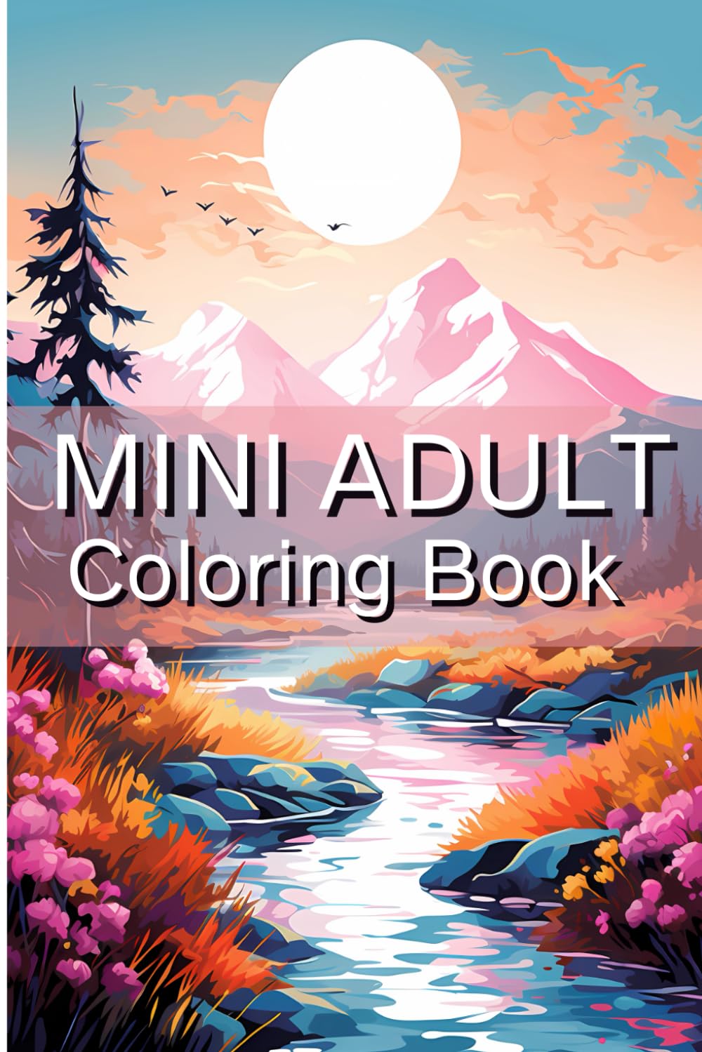 Amazon.com: Mini Adult Coloring Book: Pocket Size Nature & Relaxing ...