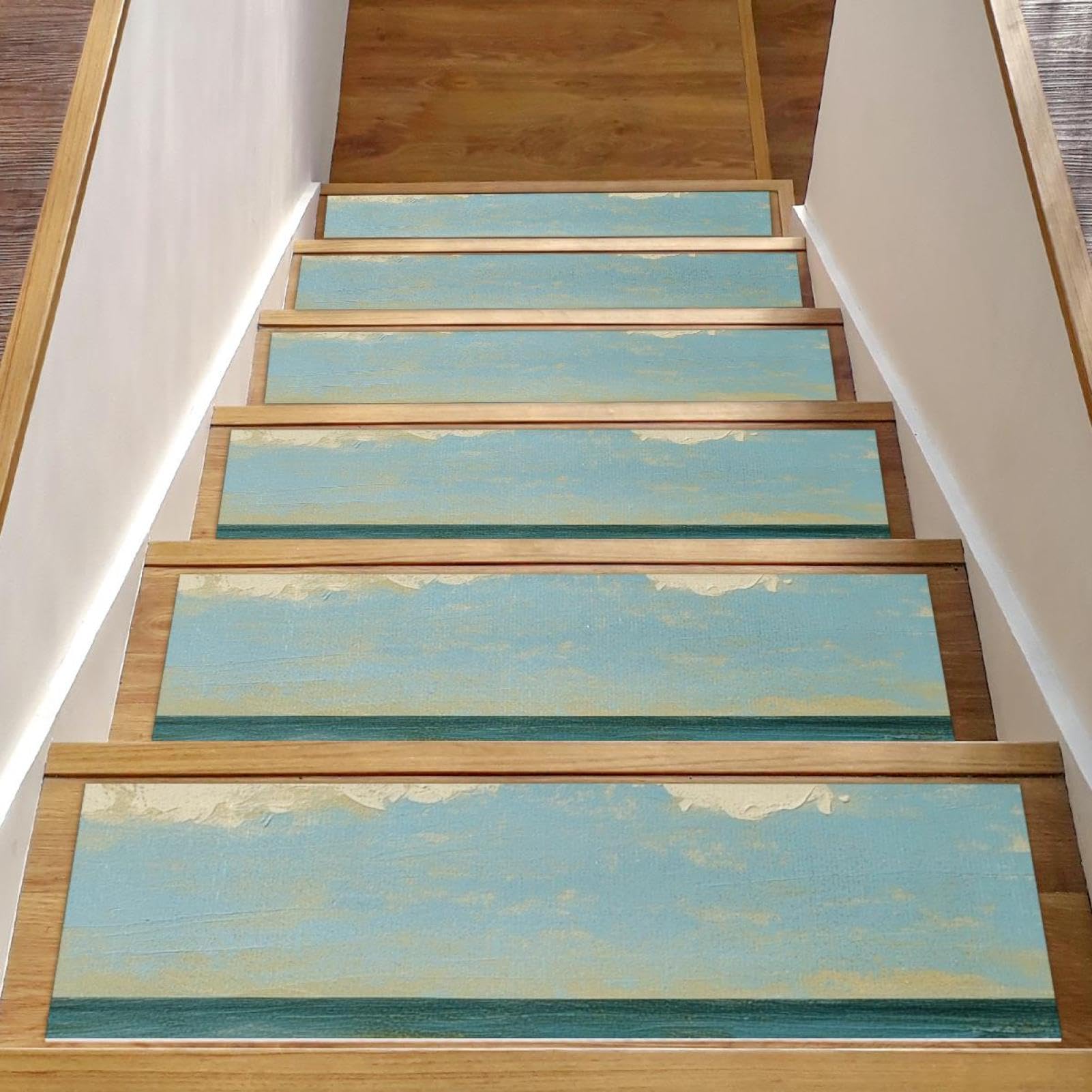 Tapis d'escalier réutilisable pour éviter les chutes sur le bois
