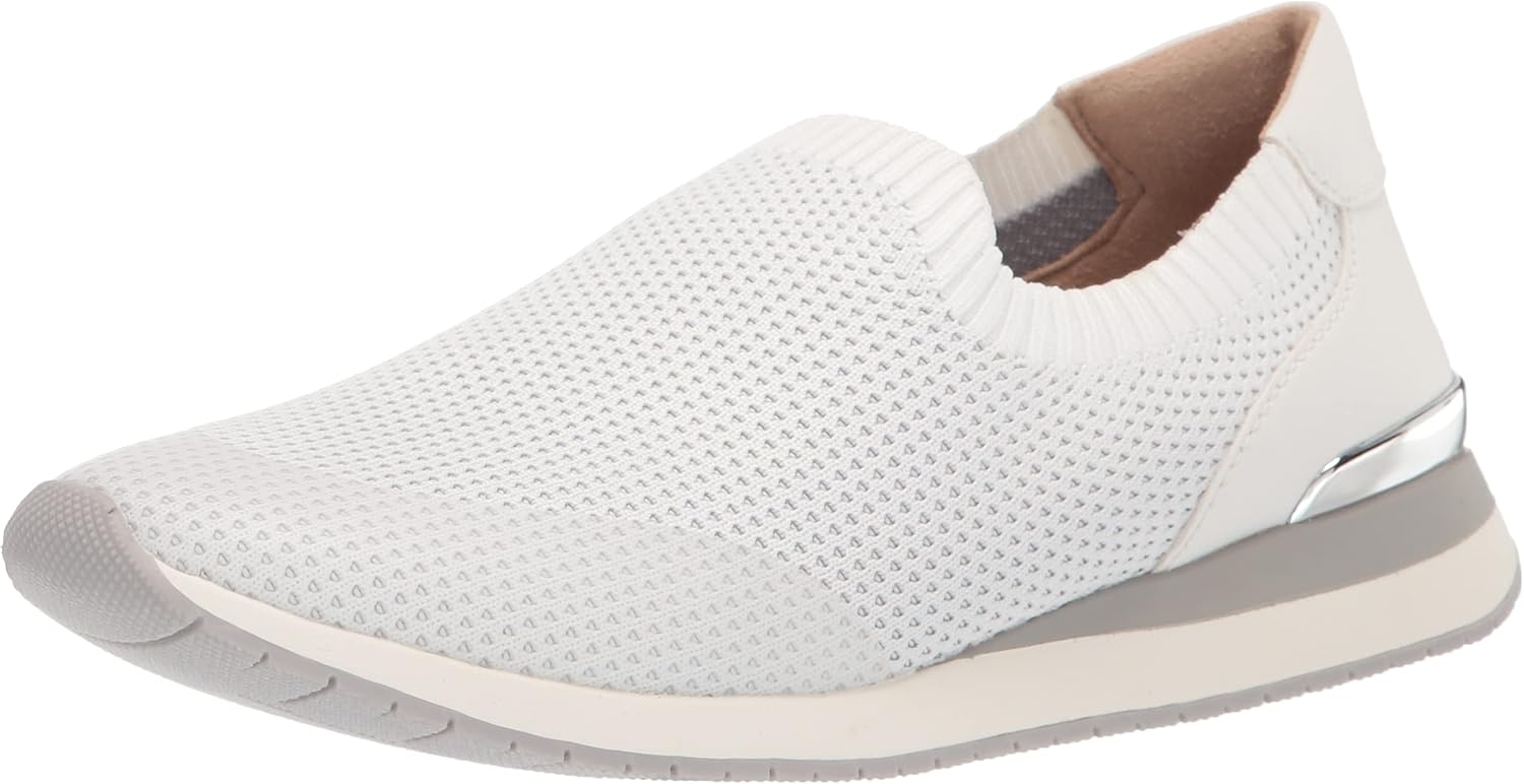 Naturalizer Womens Lafayette Sneaker White Fly Knit 10 M