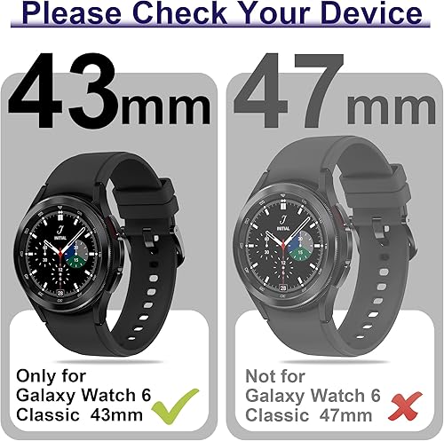Miniatura 9 de Bougraite Paquete de 124 fundas para Samsung Galaxy Watch 54 de 1575 pulgadas con protector de pantalla de vidrio templado resistente al agua