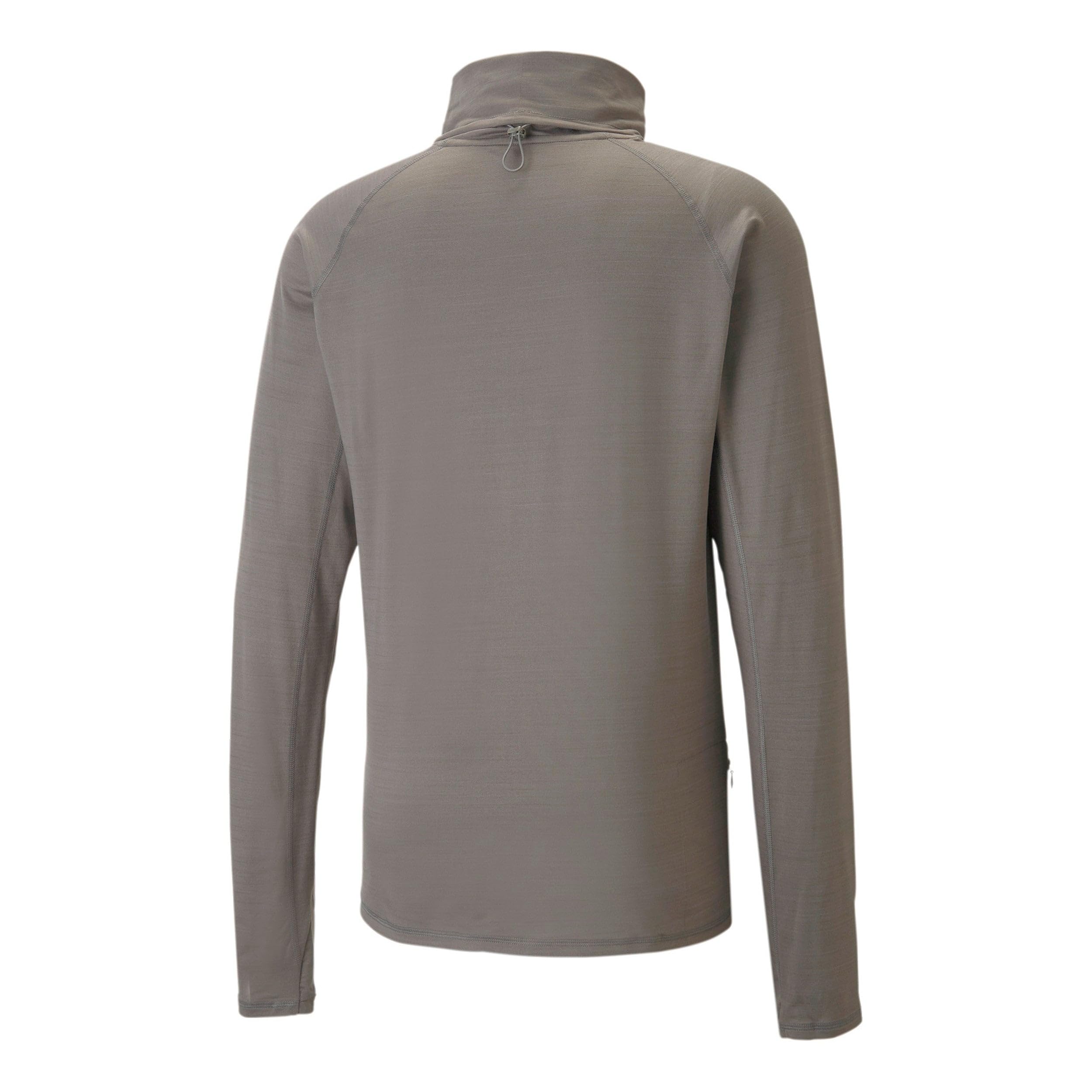 PUMA Herren Cloudspun High Neck Longsleeve Laufbekleidung Longsleeve Grau - XL