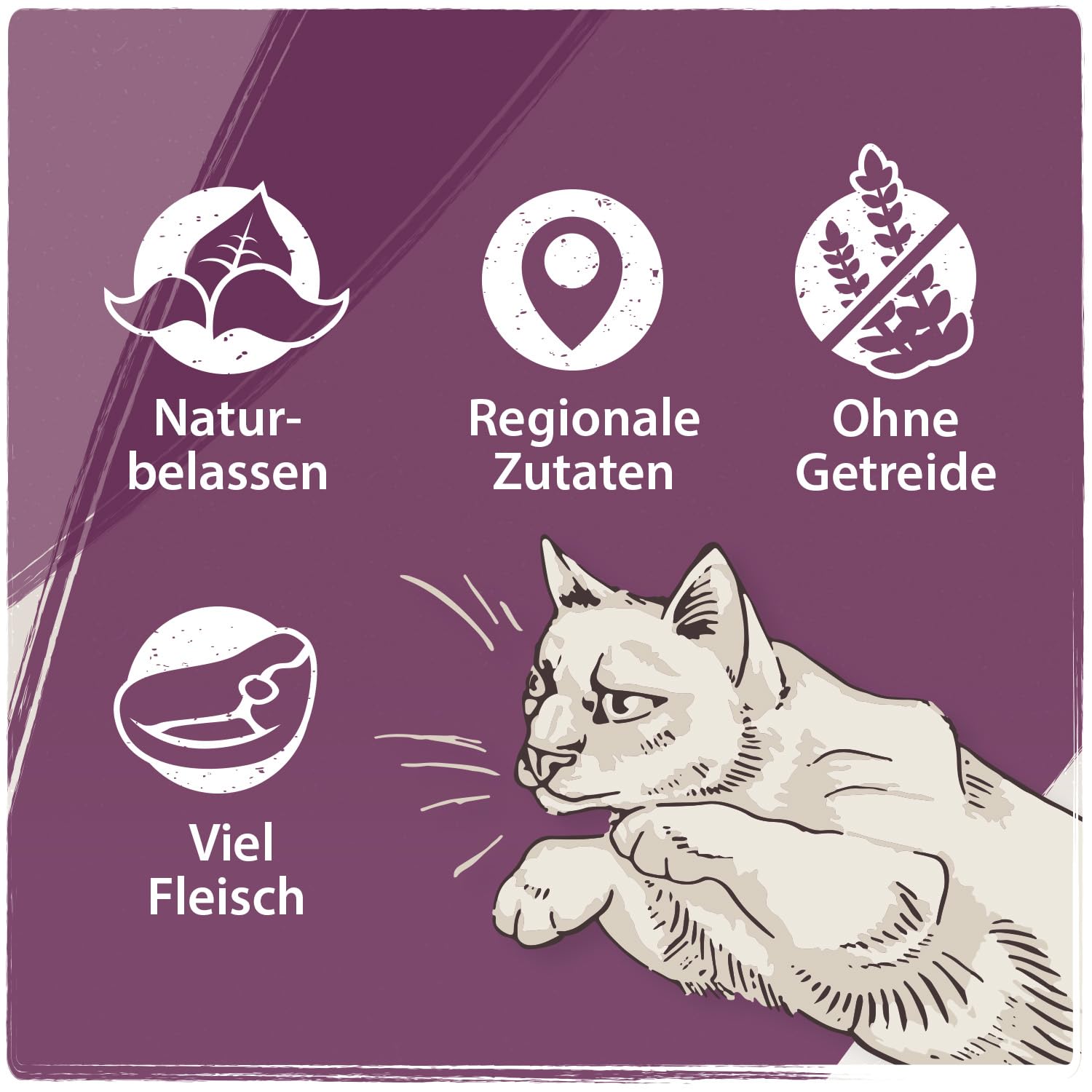 Venandi Animal - Premium Trockenfutter für Katzen - Ente, 1er Pack (1 x 6,5kg), getreidefrei mit viel frischem Fleisch