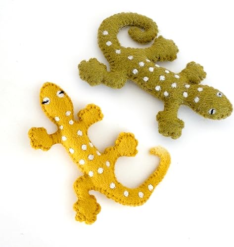 Glaciart One Juguete de fieltro para gatos, 2 piezas, enriquecimiento suave y mullido, 100% lana natural, juego interactivo de hierba gatera, seguro