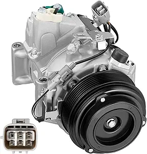 BDFHYK 158323 Air Conditioning A/C Compressor with Clutch Compatible with Toyota Highlander V6 3.5L 2008 2009 2010