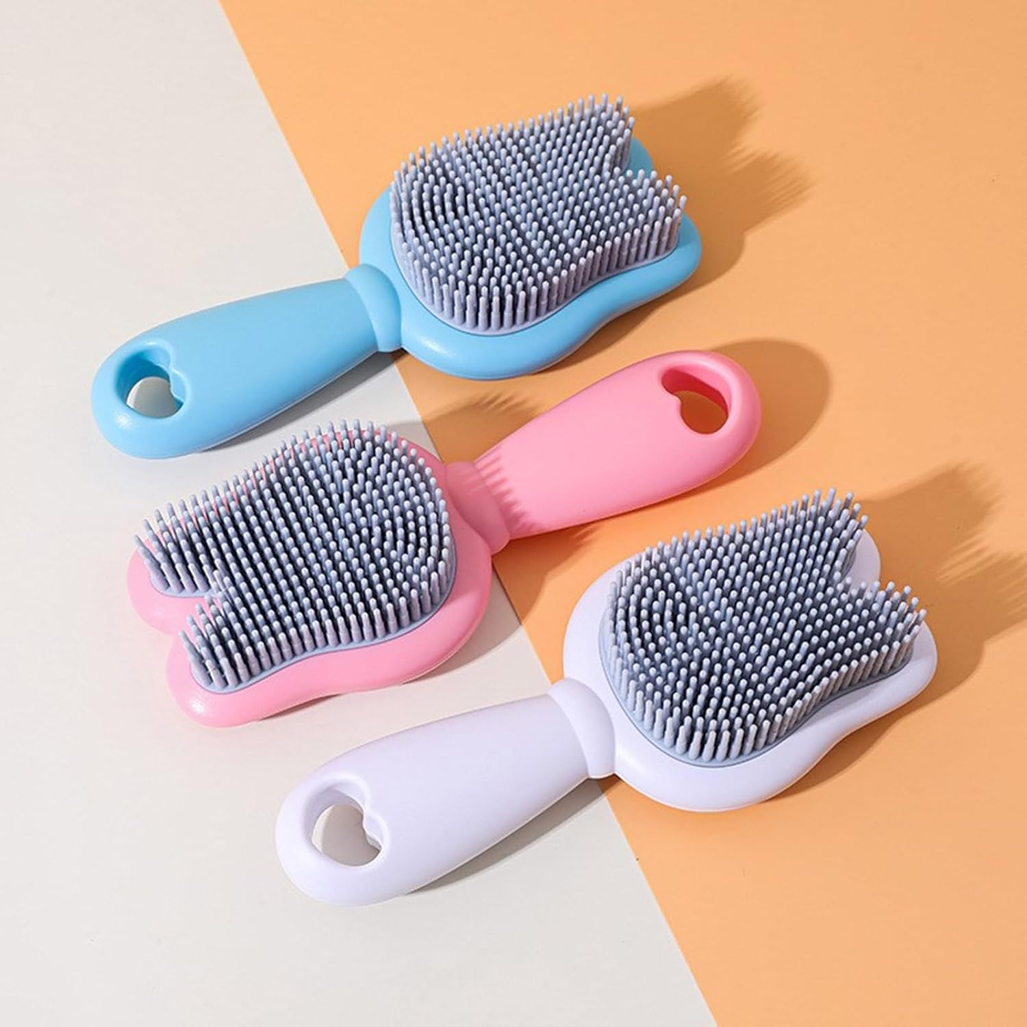 Baby Bath Brush Cartoon Pattern Silicone Hair Scrubber Soft Massage Bath Brush Scalp Massager for Toddler Infant