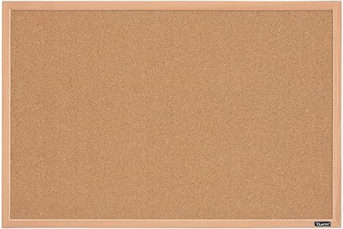 Tablero de corcho de cuarteto tablón de anuncios 5842 x 889 cm tablero de corcho marco de acabado de roble 35-380352 Marrón paquete de de 1