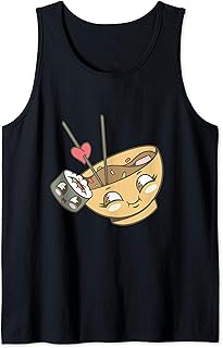 Sushi Miso Sopa Amantes De La Comida Japonesa Comida Camiseta sin Mangas