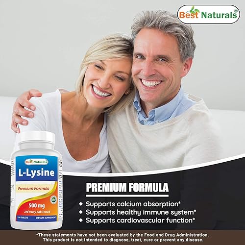 Miniatura 6 de Best Naturals Lisina en polvo 1 libra y L-lisina 500 mg