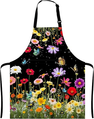 Miniatura 1 de Casa Cocina Cocinar Hornear Jardinería para Mujeres Hombres con Bolsillos 27.5x33 Pulgadas