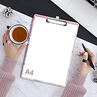 Vista 7 de Portapapeles de Moda, Portapapeles Decorativos de Madera Tamaño A4 Carta para Maestro, Enfermera, Doctor, Estudiante y Niños, Diseño Lindo