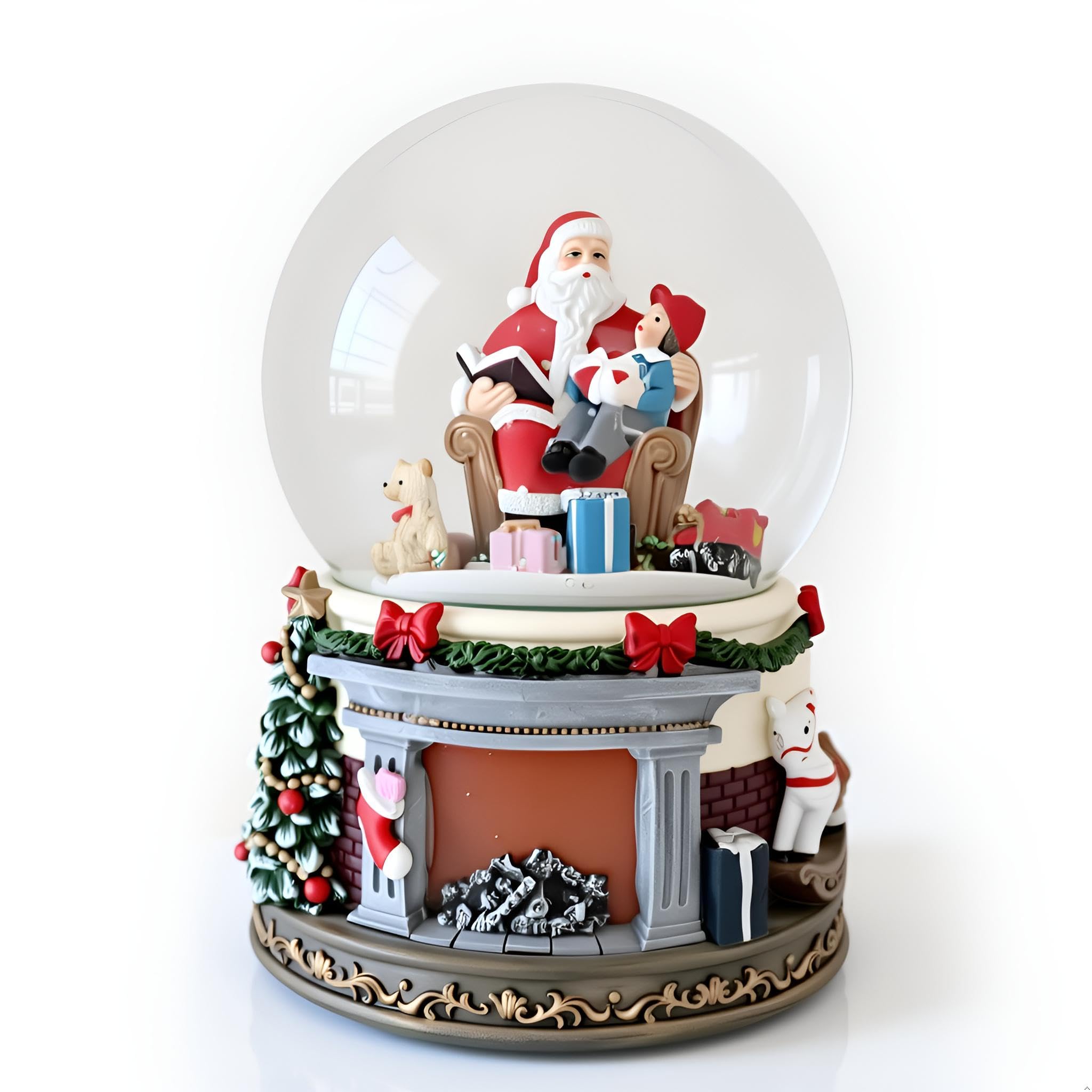 Amazon.com: Aobaks Christmas Snow Globe, 130mm Christmas