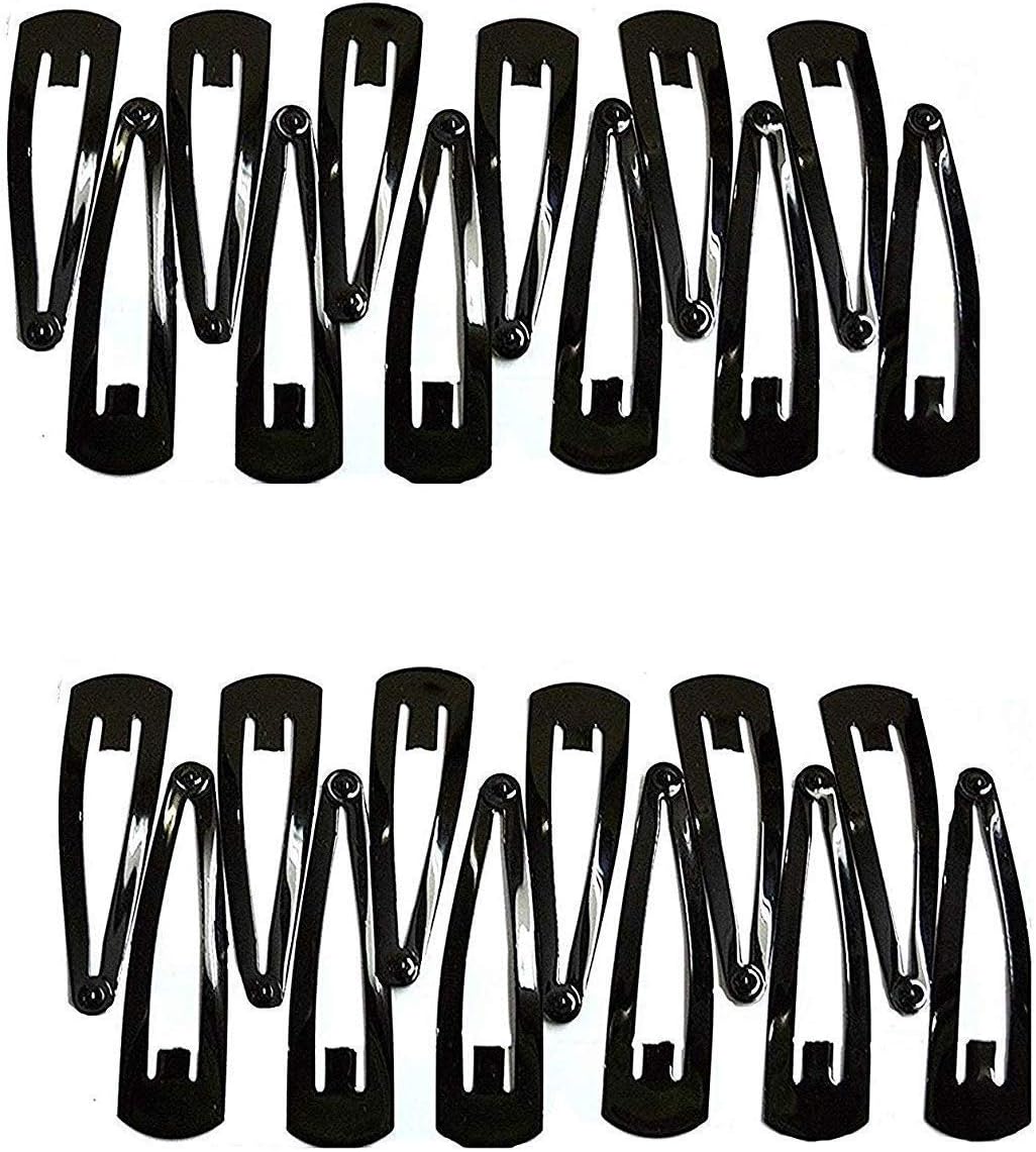 Reiz Set of 120 Pcs Tik Tak Hair Pins Premium Metal Triangular Tik Tak/Tic Tac Hair Pins/Clips Hair Accessories Hair Pins or Clips for Girls and Women - Black (60 Pcs Small & 60 Pcs Big Size)