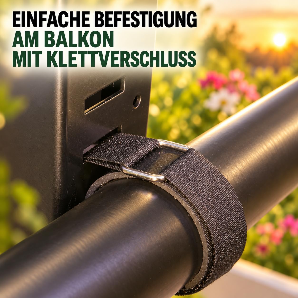 Design Vogelfutterhaus aus Aluminium mit entnehmbarer Futterschale inkl. Klettverschluss fürs Balkongeländer und Seil zum Aufhängen