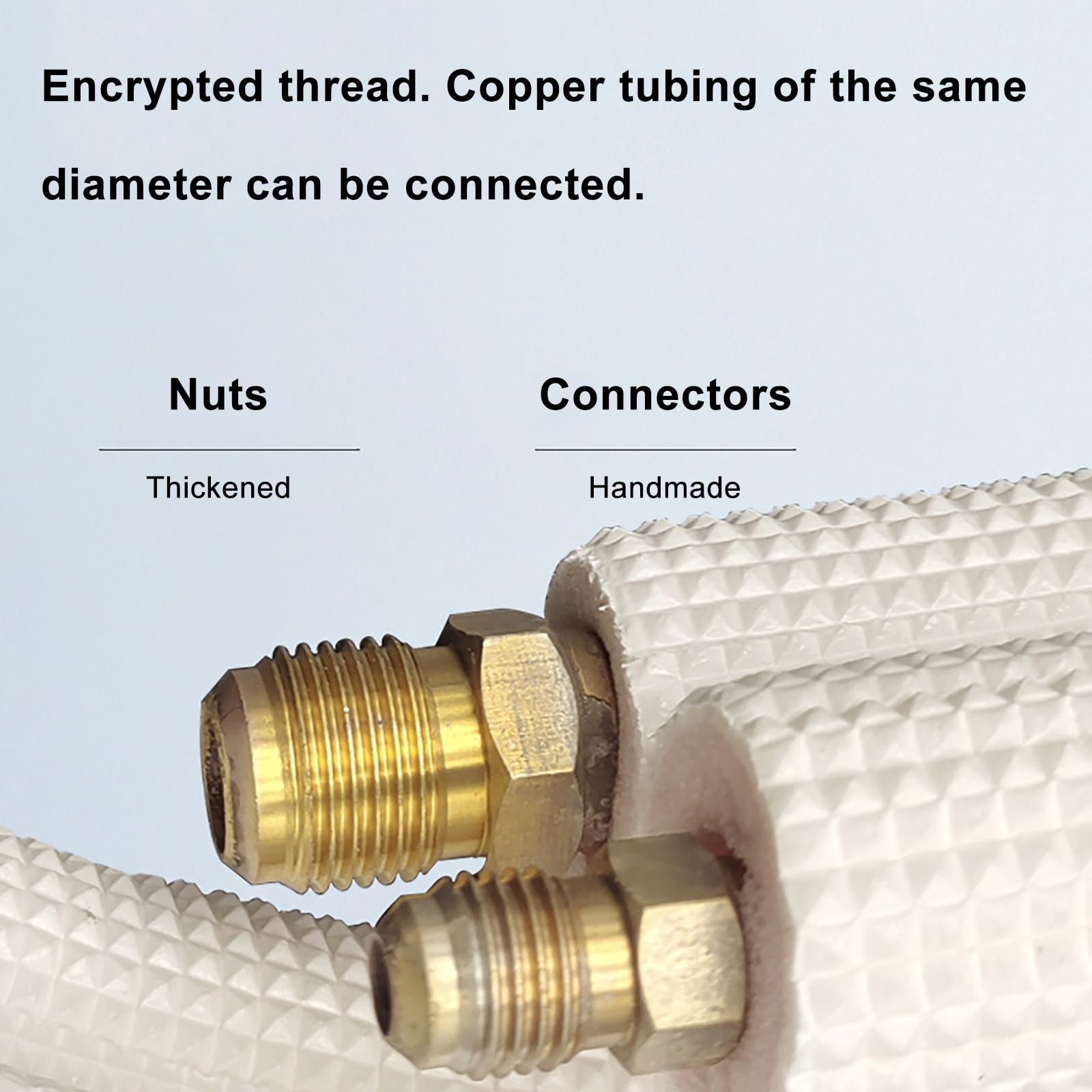 Tubo aislado para aire acondicionado, 6 mm x 10 mm x 200 cm, tubo dividido de doble bobina, no necesita soldadura, protección térmica duradera para tuberías de cobre