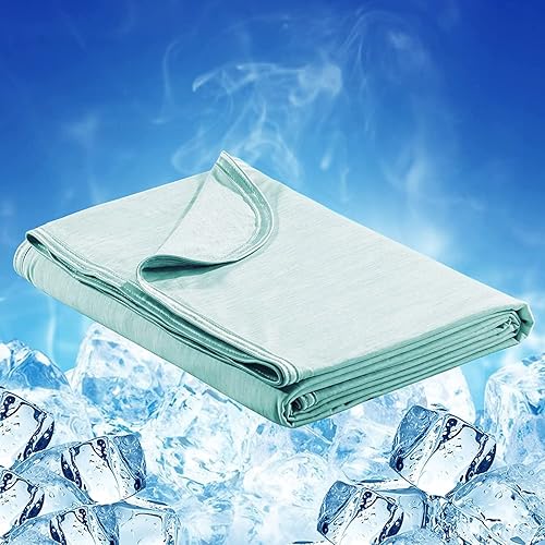 LUXEAR Manta refrescante que te mantiene fresca en el verano caluroso, manta de tamaño individual o bebé de 51 x 67 pulgadas para adultos, niños,