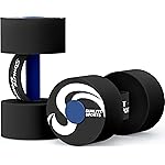 Sunlite Sports Water Weights Pool Exercise Dumbbells, Water Aerobic Equipment, High-Density EVA-Foam Dumbbell with Handle Strip, Aqua Therapy, Pool Fitness Exercise Set of 2