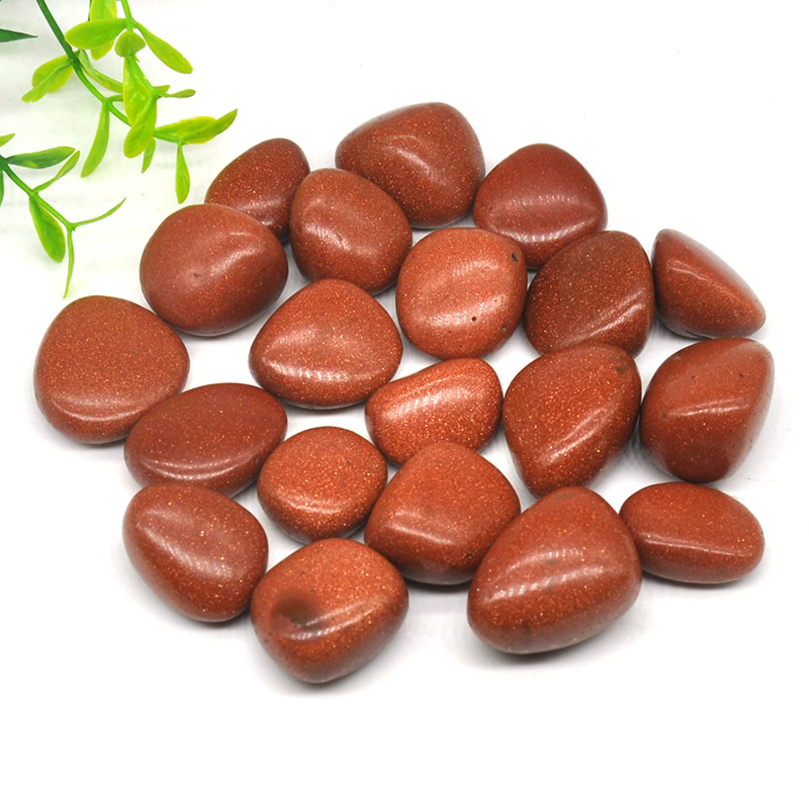 EKFBQBGW 100g de Cristales de Arena de Piedra Dorada roja Natural, Piedras caídas a Granel, espécimen de Grava, Regalo de decoración de Acuario Real decoración de la habitación