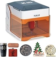 WAINLUXPRO K10 5W Laser Engraver Cutter - No Assembly, Memory Mode, 80x80mm Work Area, WiFi/USB, Class 1 Safe for Wood Leather Glass DIY