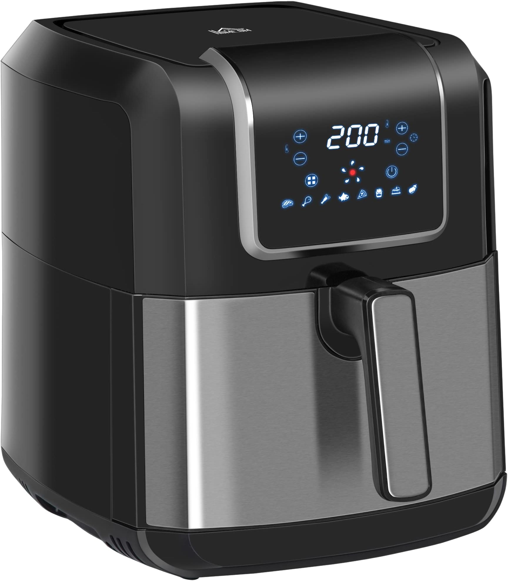 6.5L Air Fryer, 1700W Air Fryer Oven with Digital Display, Rapid