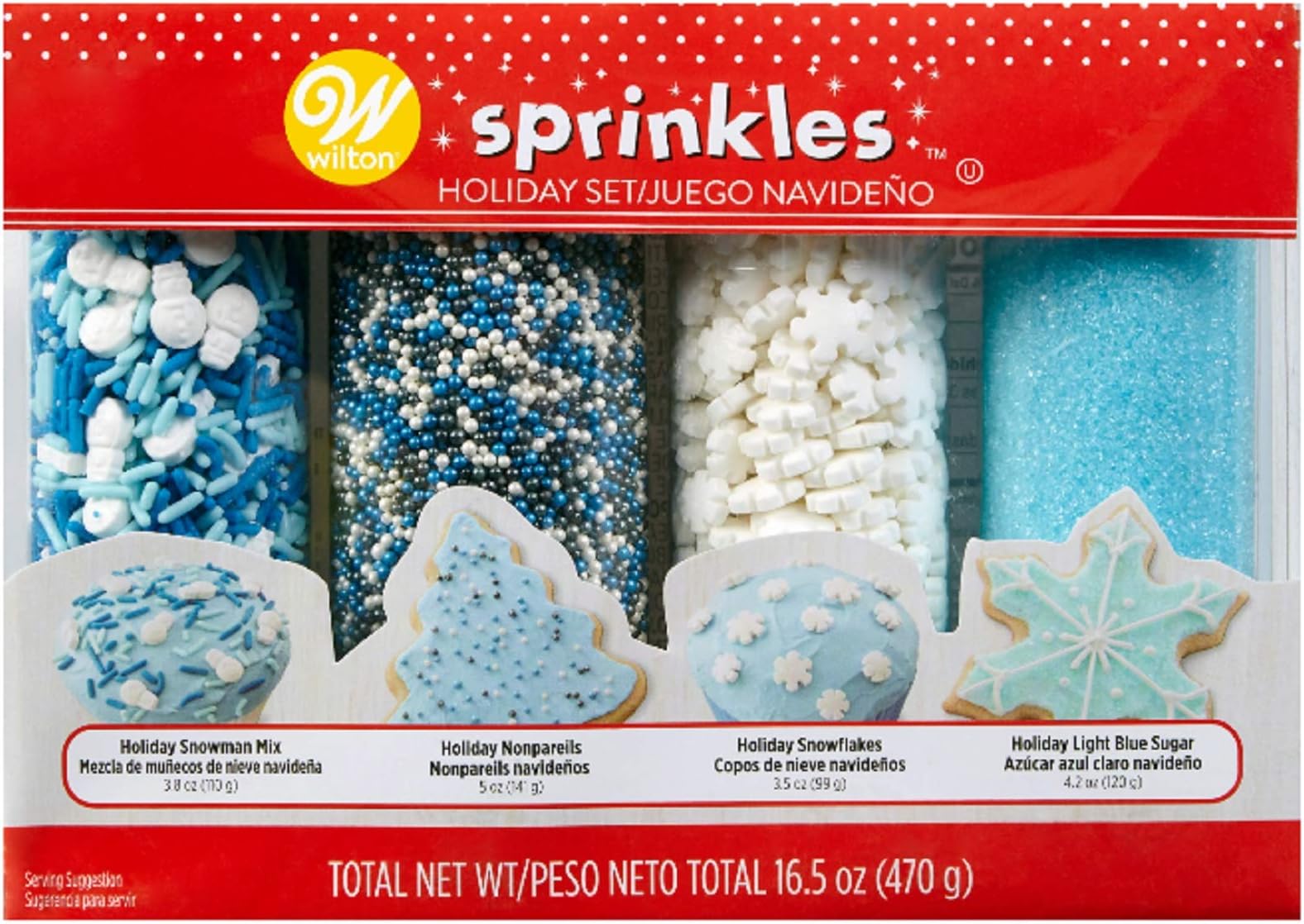 Wilton Holiday Sprinkles 4-Pack