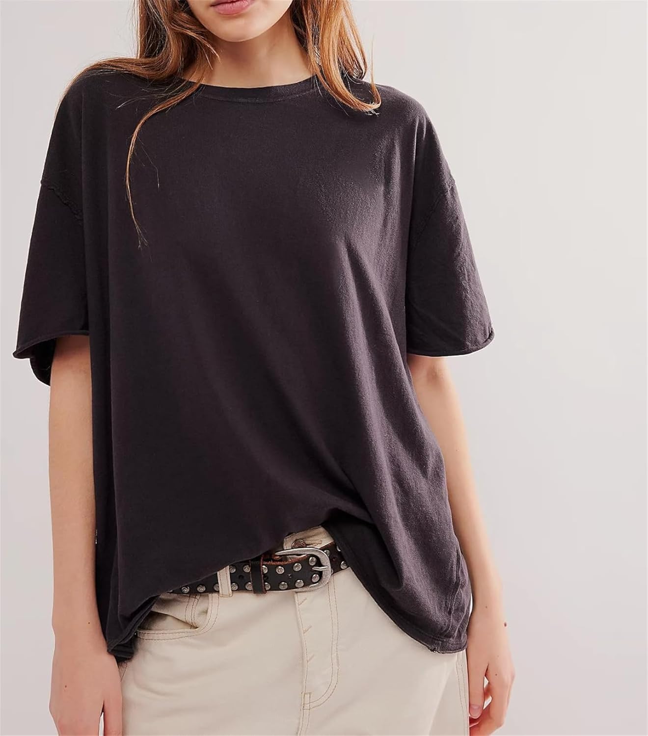 Womens Butterfly Oversized Tee Shirt Short Sleeve Open Back Summer Casual Sheer Top Trendy Vintage T Shirt - Image 4