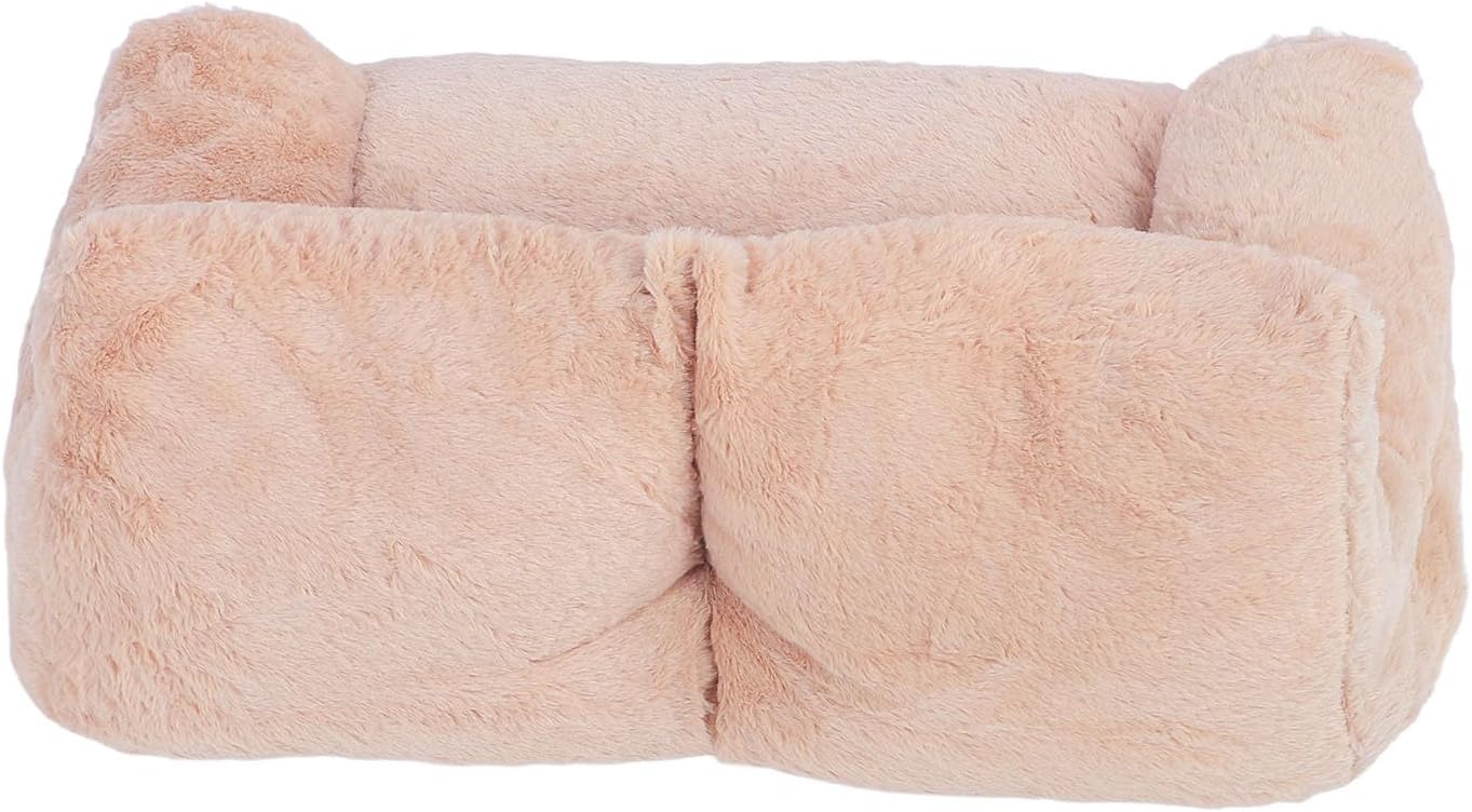 Luqeeg Cute Pet Bed, Winter Warm Dog Bed, Comfortable Plush Cat Cushion Mats with Removable and Washable, Anti Skid Bottom & All Season Versatility for Indoor Pet Sleeping (L)