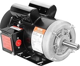 VEVOR 2HP Electric Motor 1725 rpm, AC 115V/230V, 143/5T Frame, Air Compressor Motor Single Phase, 7/8" Keyed Shaft, CW/CCW Rotation for Agricultural Machinery and General Equipment