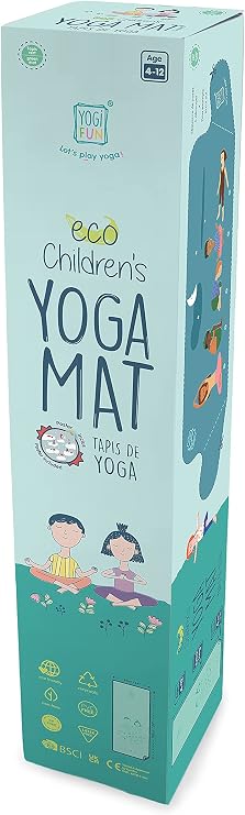 Buki Tapis de Yoga Enfant Yogi Fun Vert (150 cm)