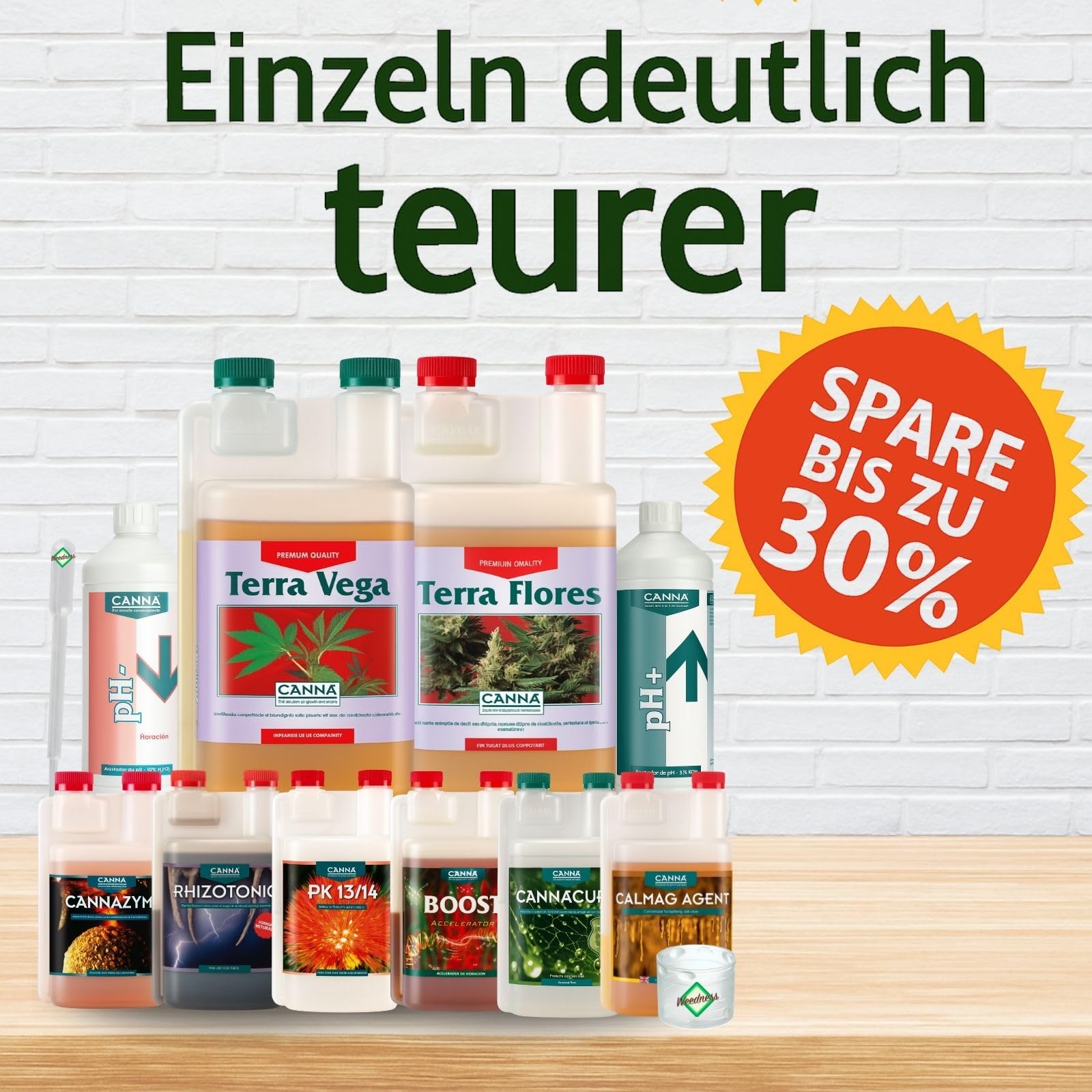 Weedness Canna Terra Prof. 50 L ERDSET All-Star Extrem – Engrais terreau All-Star Extrême