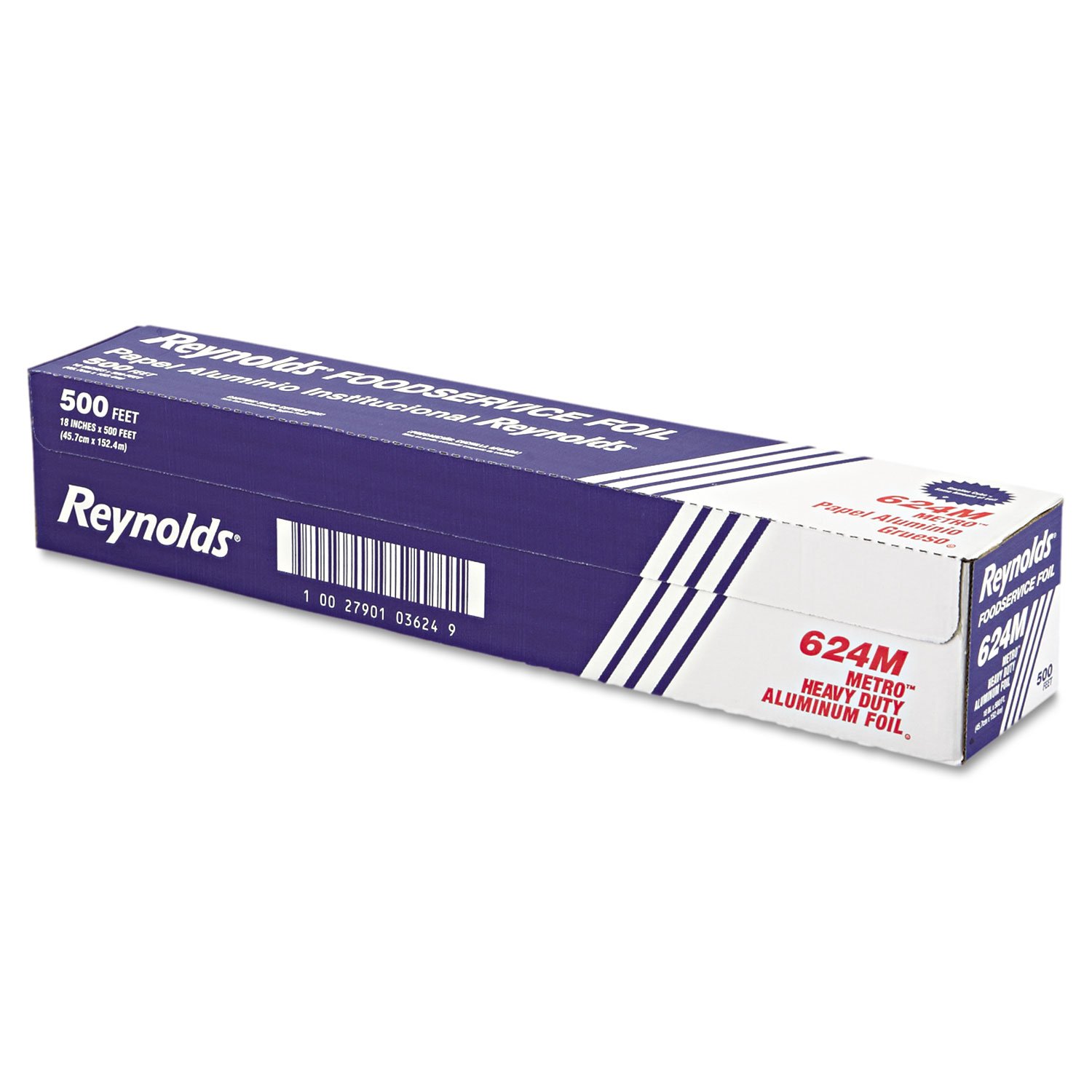 Reynolds Rolka folii aluminiowej do owijania 624 m, standardowa, 45 cm x 150 m, srebrna