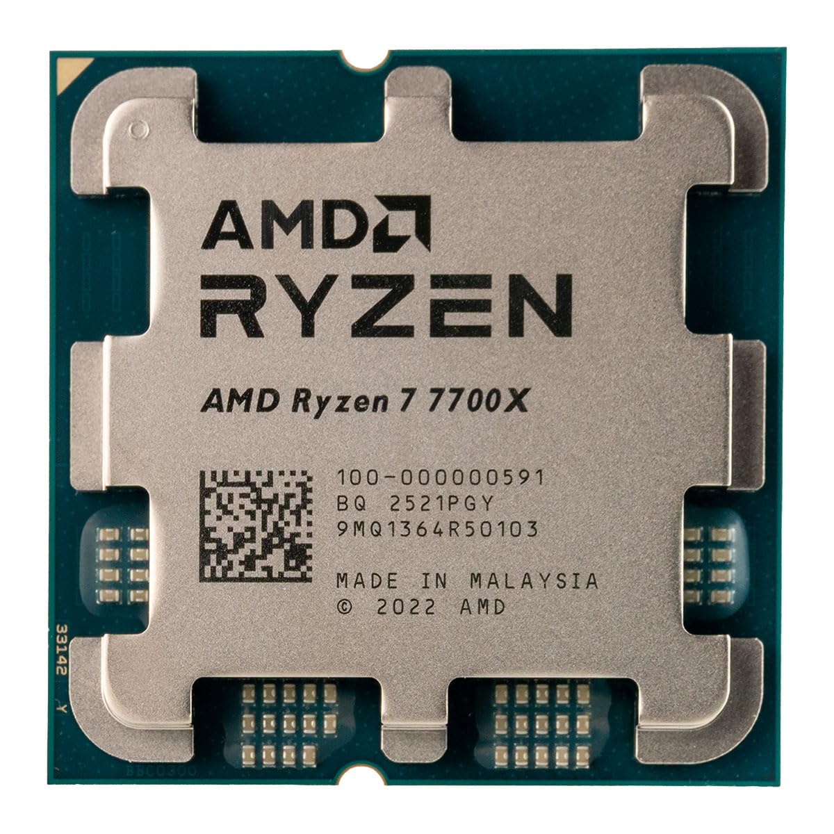 Amazon.com: AMD Ryzen 7 7700X 8-Core Tray CPU (4.5 to 5.4 GHz 16