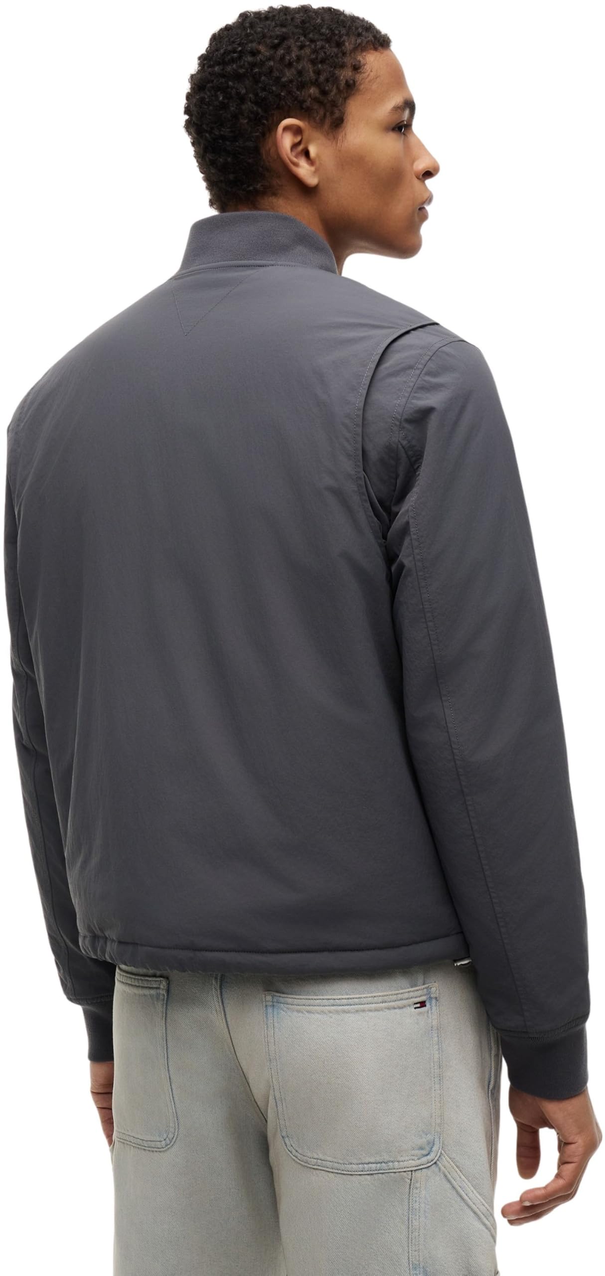 Tommy Jeans Herren Tjm Entry Bomber Jacket Ext DM0DM22845 Bomberjacke, Grau (Washed Black), L – Ansicht 2