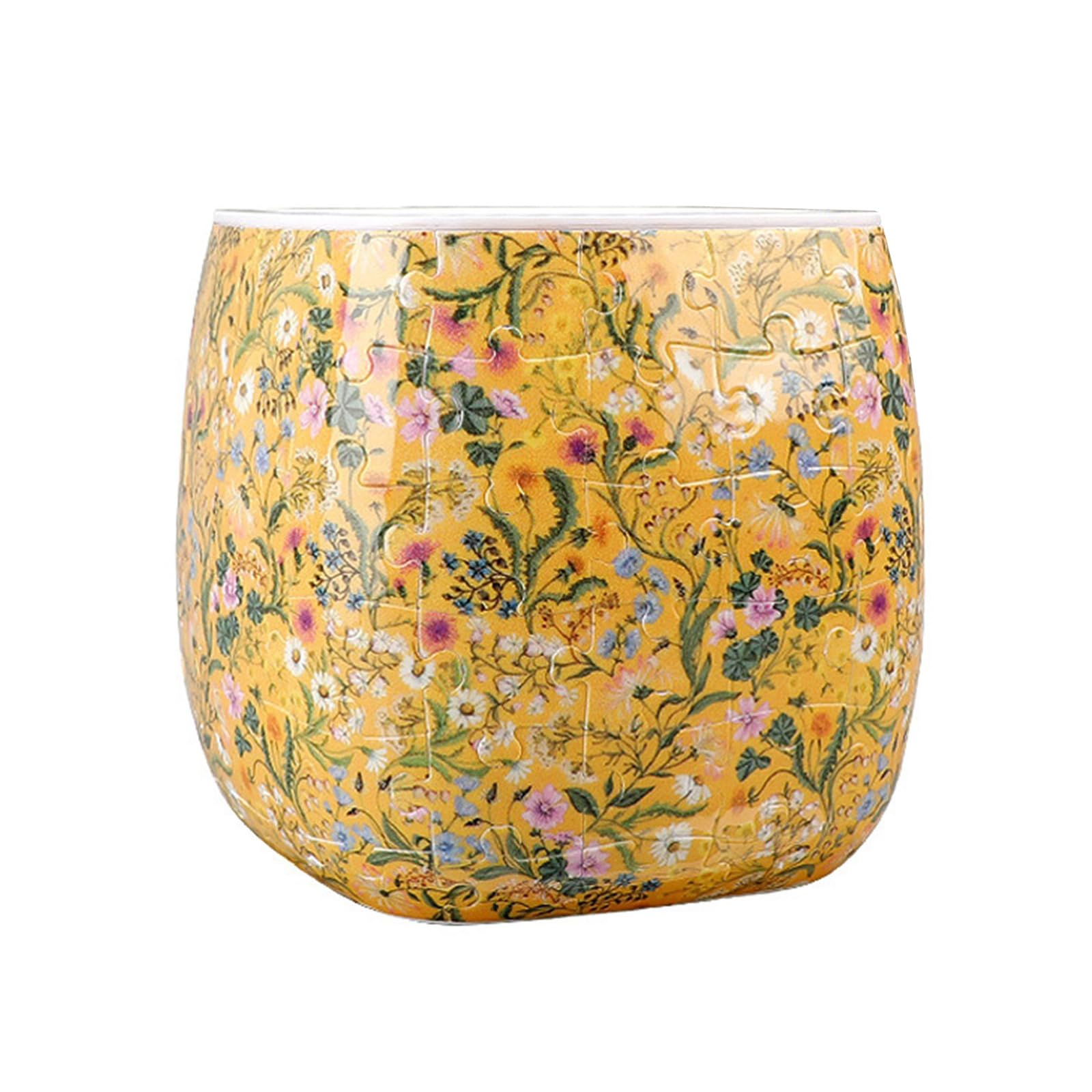 ljhnba Puzzle Vase Planter for Adults 3D Building, 96-Piece ABS Flower Container Decor for Desk, Shelves and Tables Puzzle Vase Planter Pots