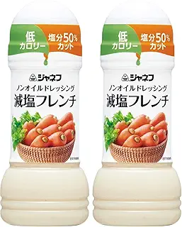 ジャネフ ノンオイル ドレッシング 減塩 フレンチ 200ml キユーピー (× 2)