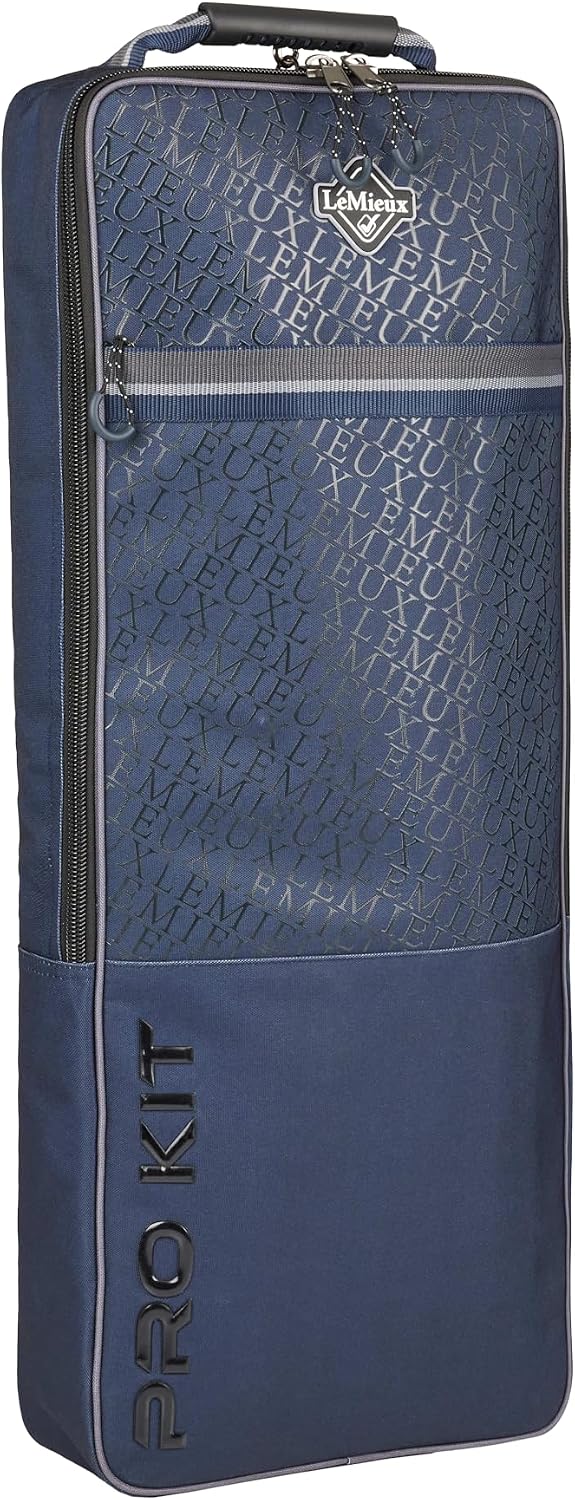 LeMieux Elite Pro Bridle Bag - Waterproof Outer - Inner Hanging Compartment - Padded Grab Handle - Navy