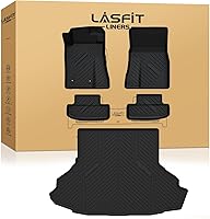 Vista 21 de LASFIT - Tapetes para Ford F250 y F350 2012-2016 sin palanca de cambio manual de tracción, protectores de TPE para todo clima, piso alfombrado