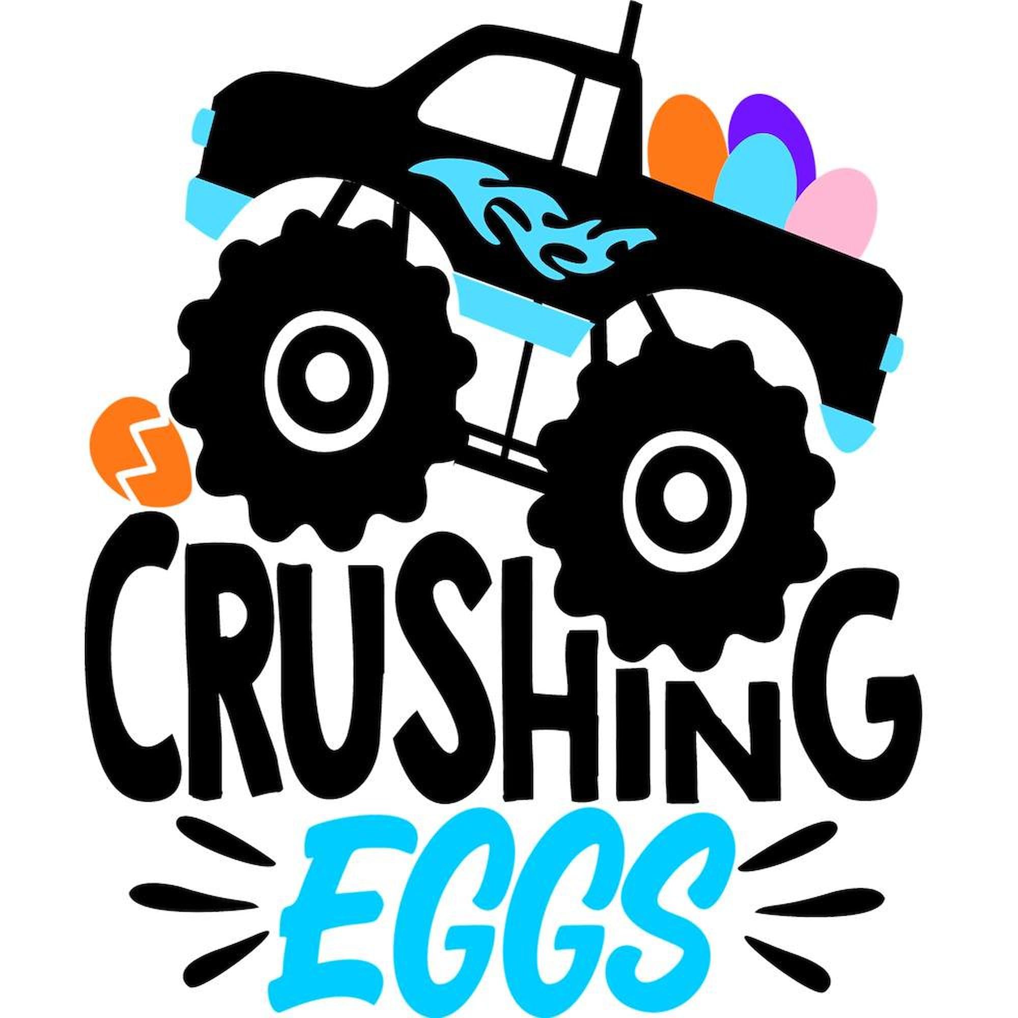 CafePress New Easter Monster Truck Crushing Eggs King Duvet Cover, Printed Comforter Cover, Unique Bedding