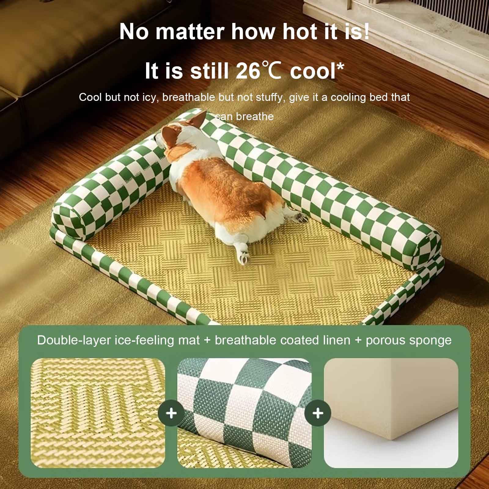 Chłodzące legowisko dla psa(Checkerboard,S)