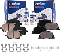Vista 34 de Detroit Axle - Pastillas de freno para Dodge Dart 2013-2016 2014 2015 pastillas de freno de cerámica con reemplazo delantero y trasero de hardware